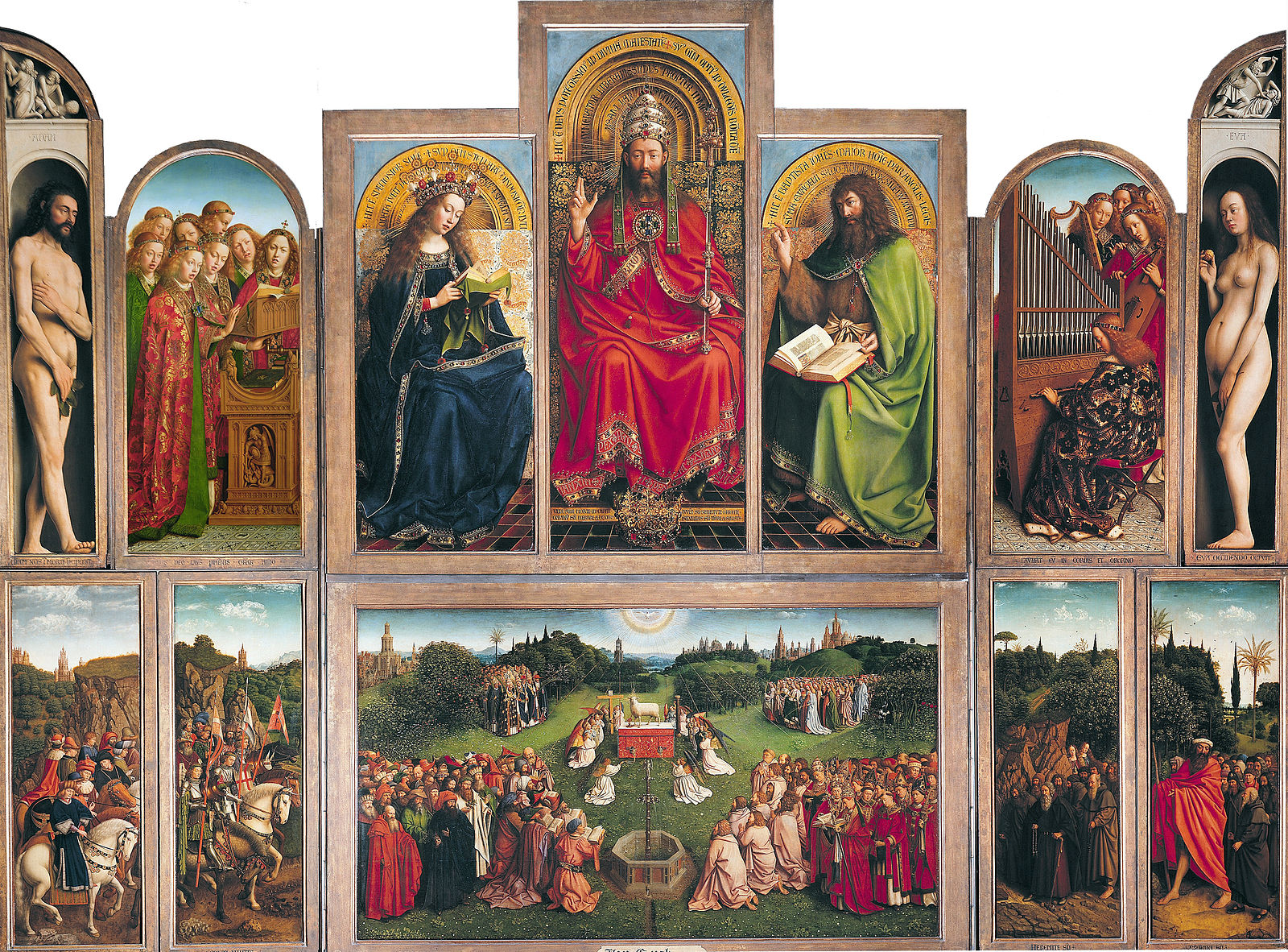 Jan van Eyck, Retable de l'Agneau mystique