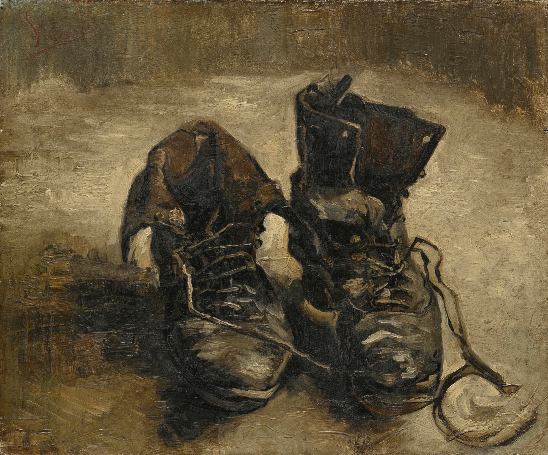 A Pair of Shoes. Vincent van Gogh. Van Gogh Museum. 1886. Post-Impressionism